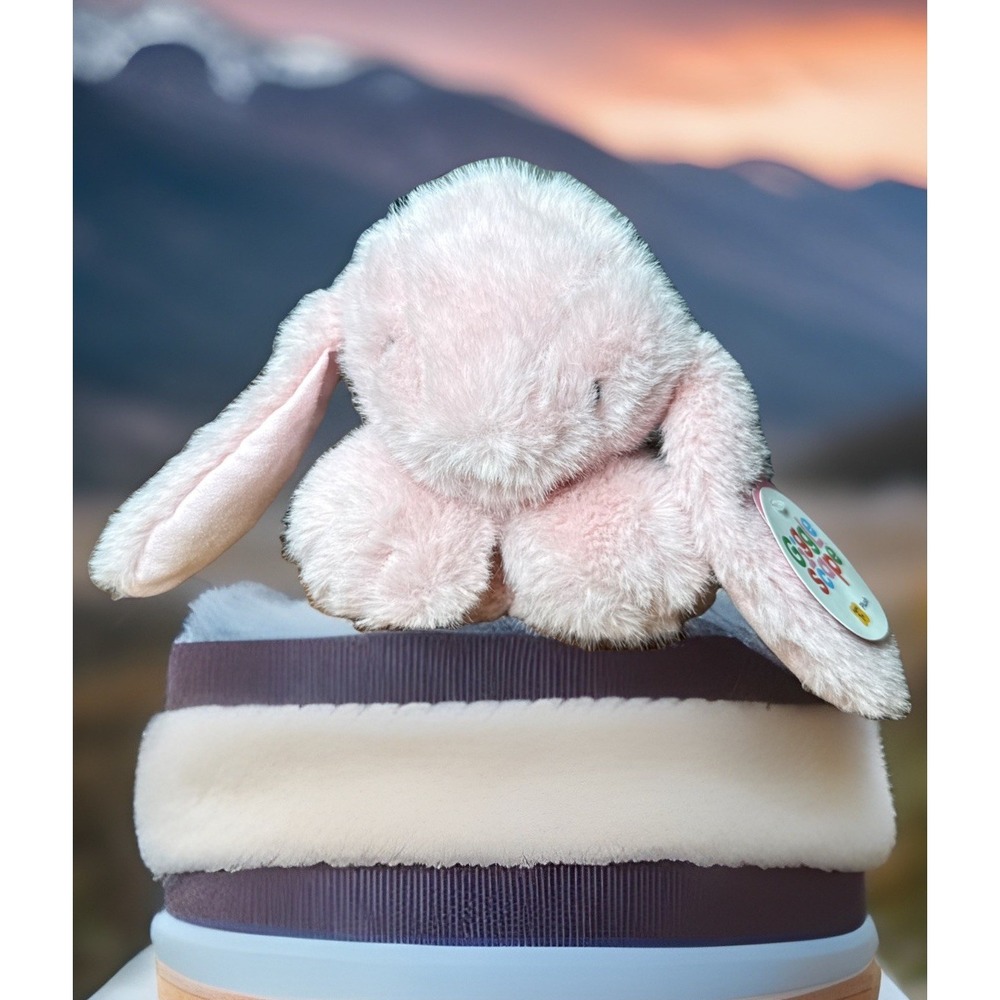 Pink Floppy Mini Bunny Stuffed Animal Gigglescape Cuddly Soft Bean Filled‎ 5.5"